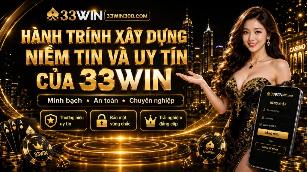 33WIN – Trang Chủ 33 WIN - Link 33WIN Chính Thức Đăng Nhập Nhanh 1 Hành trình xây dựng niềm tin và uy tín của 33WIN