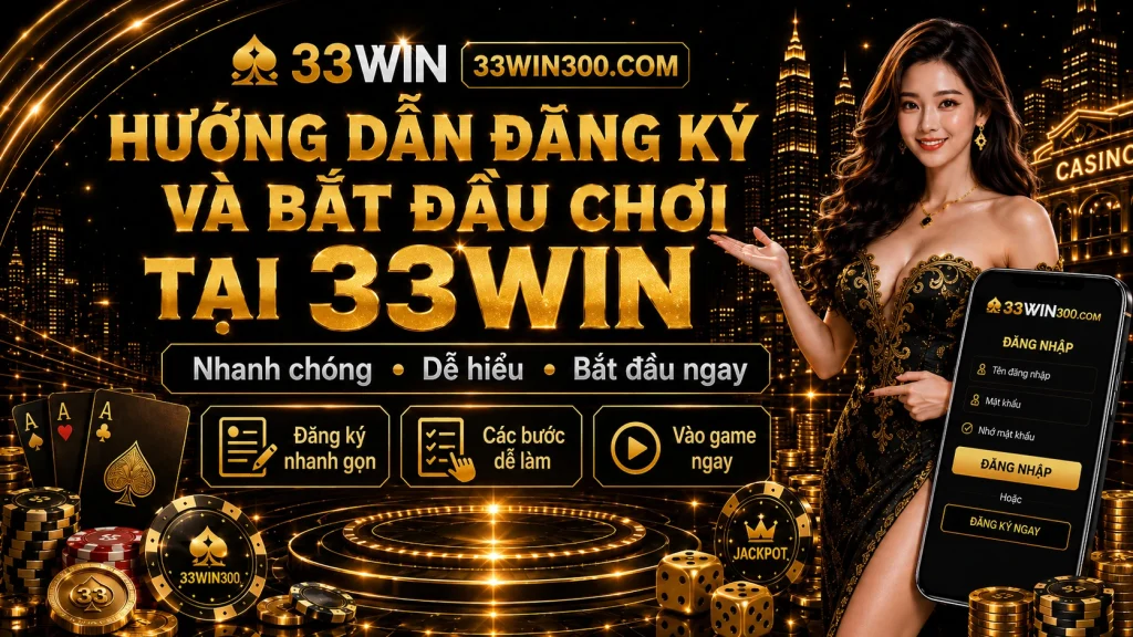 33WIN – Trang Chủ 33 WIN - Link 33WIN Chính Thức Đăng Nhập Nhanh 6 Hướng dẫn đăng ký và bắt đầu chơi tại 33WIN