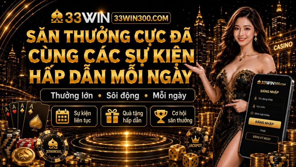33WIN – Trang Chủ 33 WIN - Link 33WIN Chính Thức Đăng Nhập Nhanh 5 Săn thưởng cực đã cùng các sự kiện hấp dẫn mỗi ngày